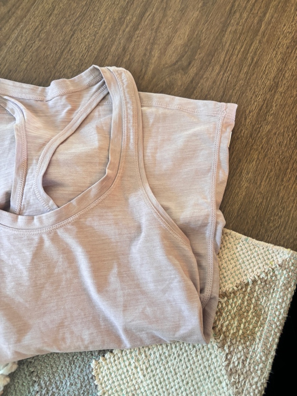 Light Mauve Racerback Tank Top - Picture 3 of 12